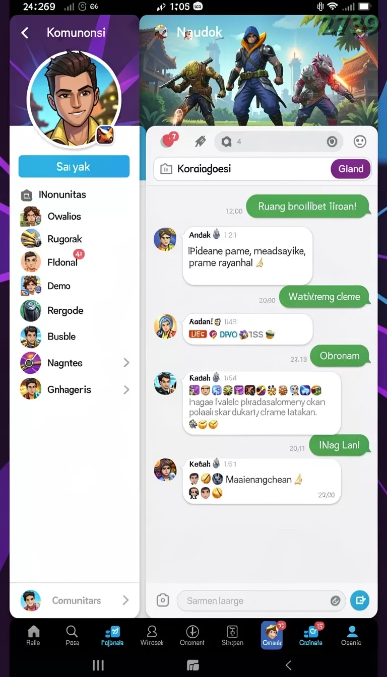 Cuplikan layar JKTOK — pengaturan akun